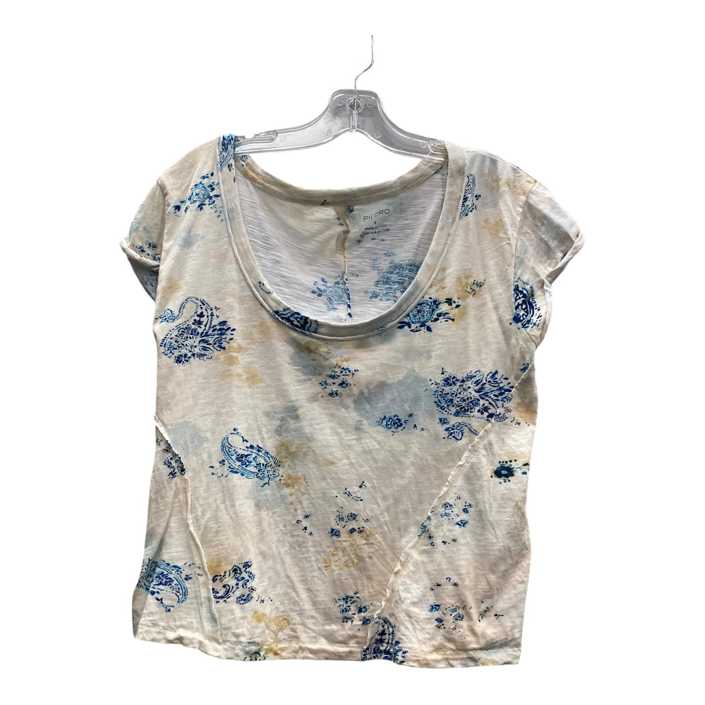 Top Ss By Pilcro In Cream & Tan, Size:S