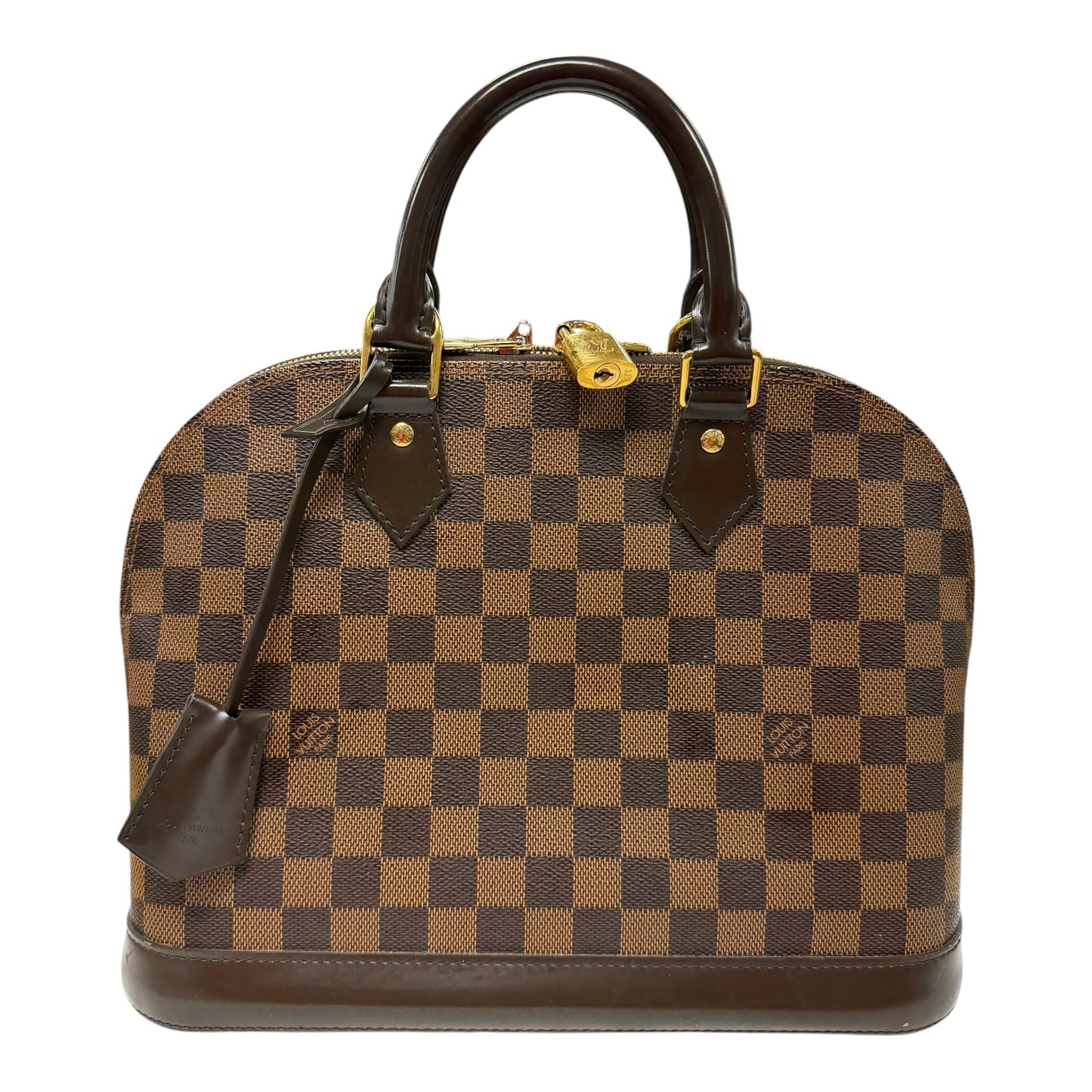 Handbag Luxury Designer By Louis Vuitton In Brown, Size:Medium
