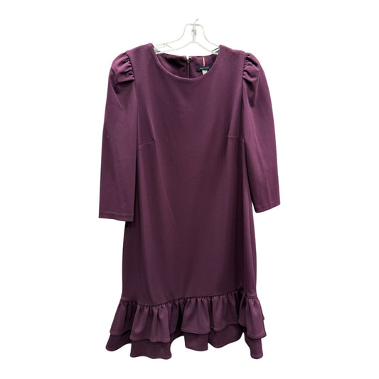 Dress Casual Midi By Tommy Hilfiger In Purple, Size:10