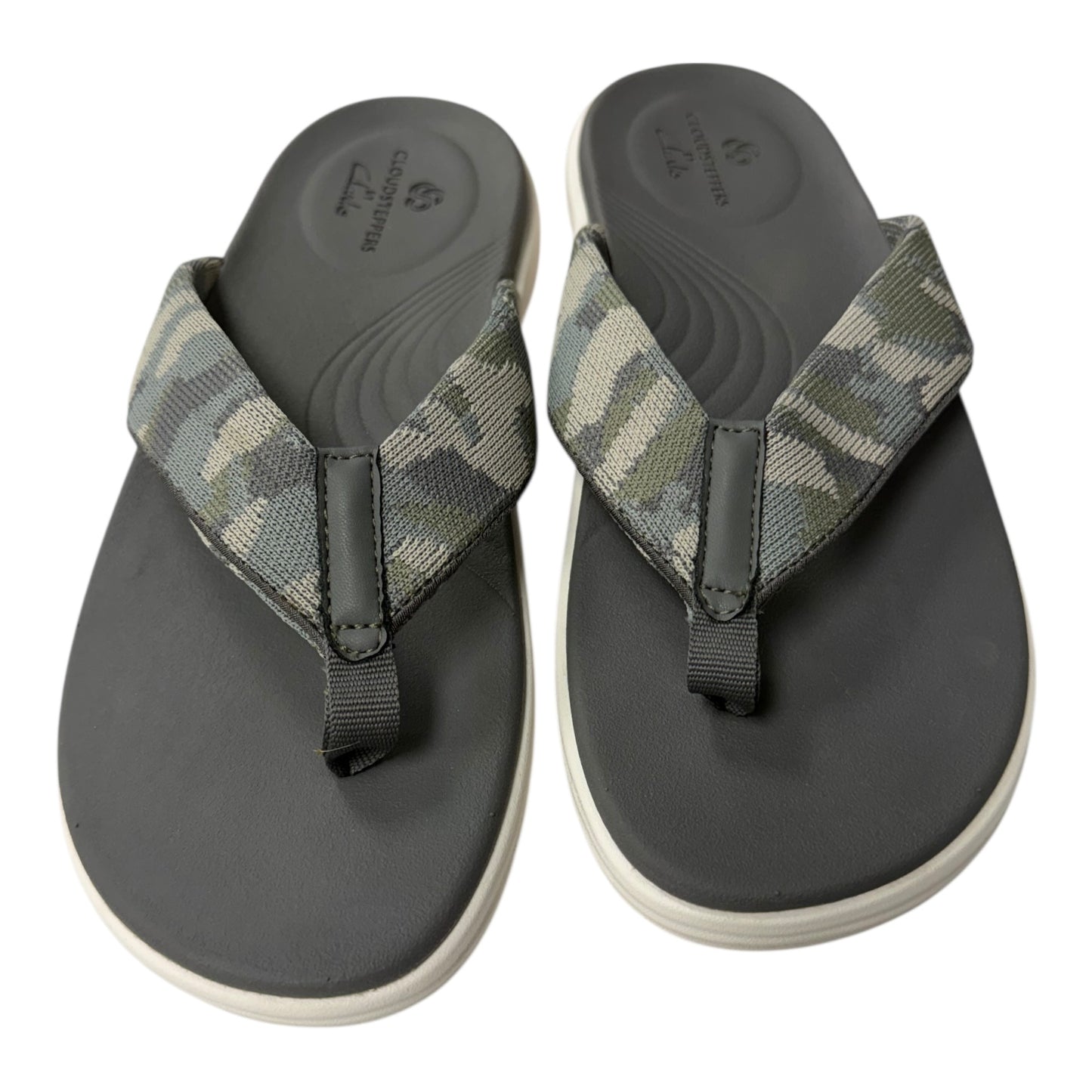 Sandals Flats By Clarks In Grey, Size:7