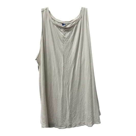 Top Sleeveless Basic By Old Navy In White, Size:3X