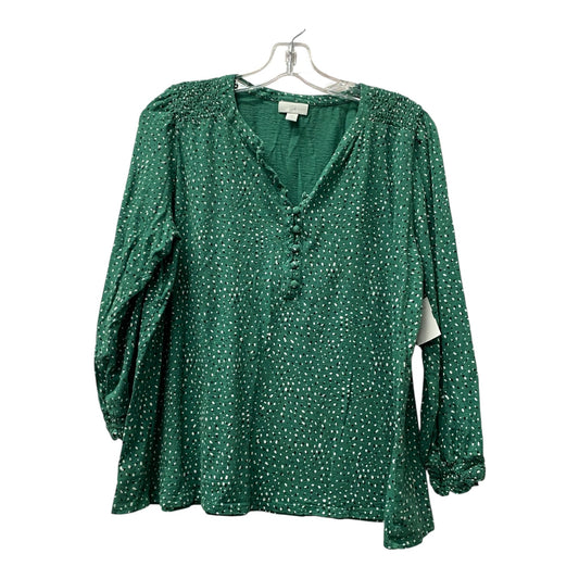 Top Ls By J. Jill In Green, Size:L