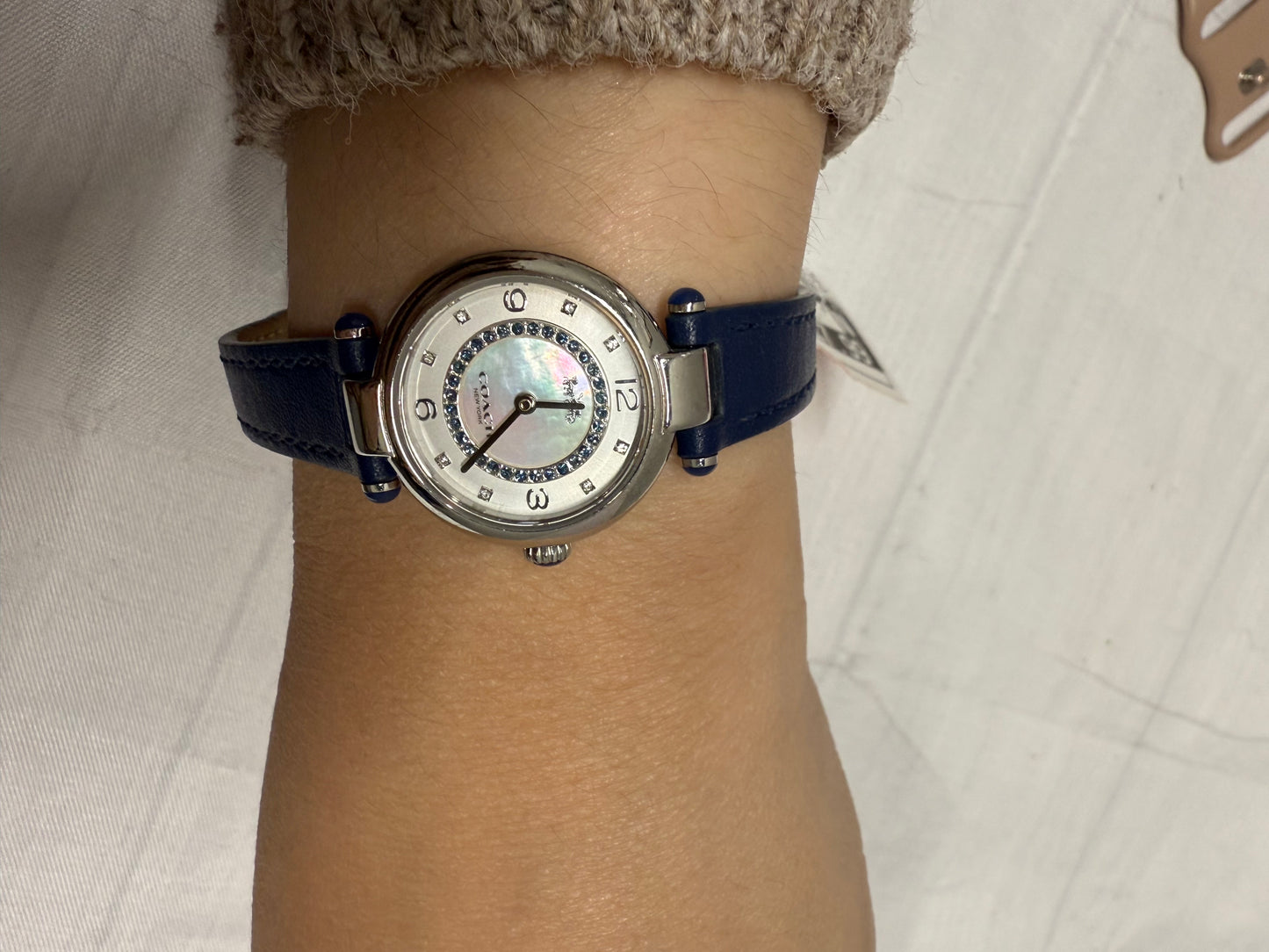 Watch Designer By Coach In Blue & Silver