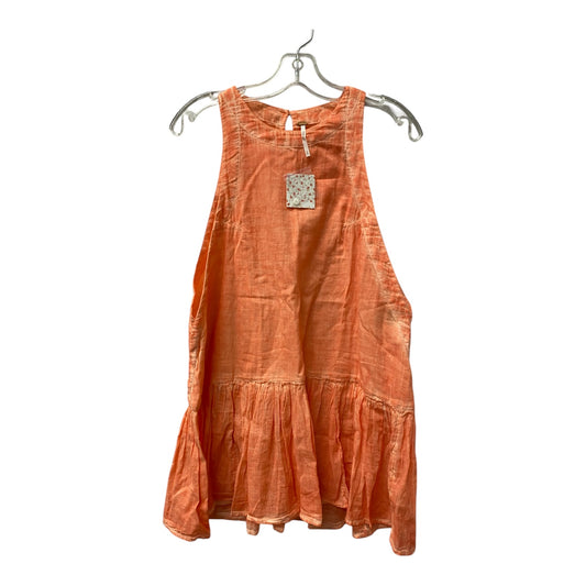 Top Sleeveless By Free People In Orange, Size:S