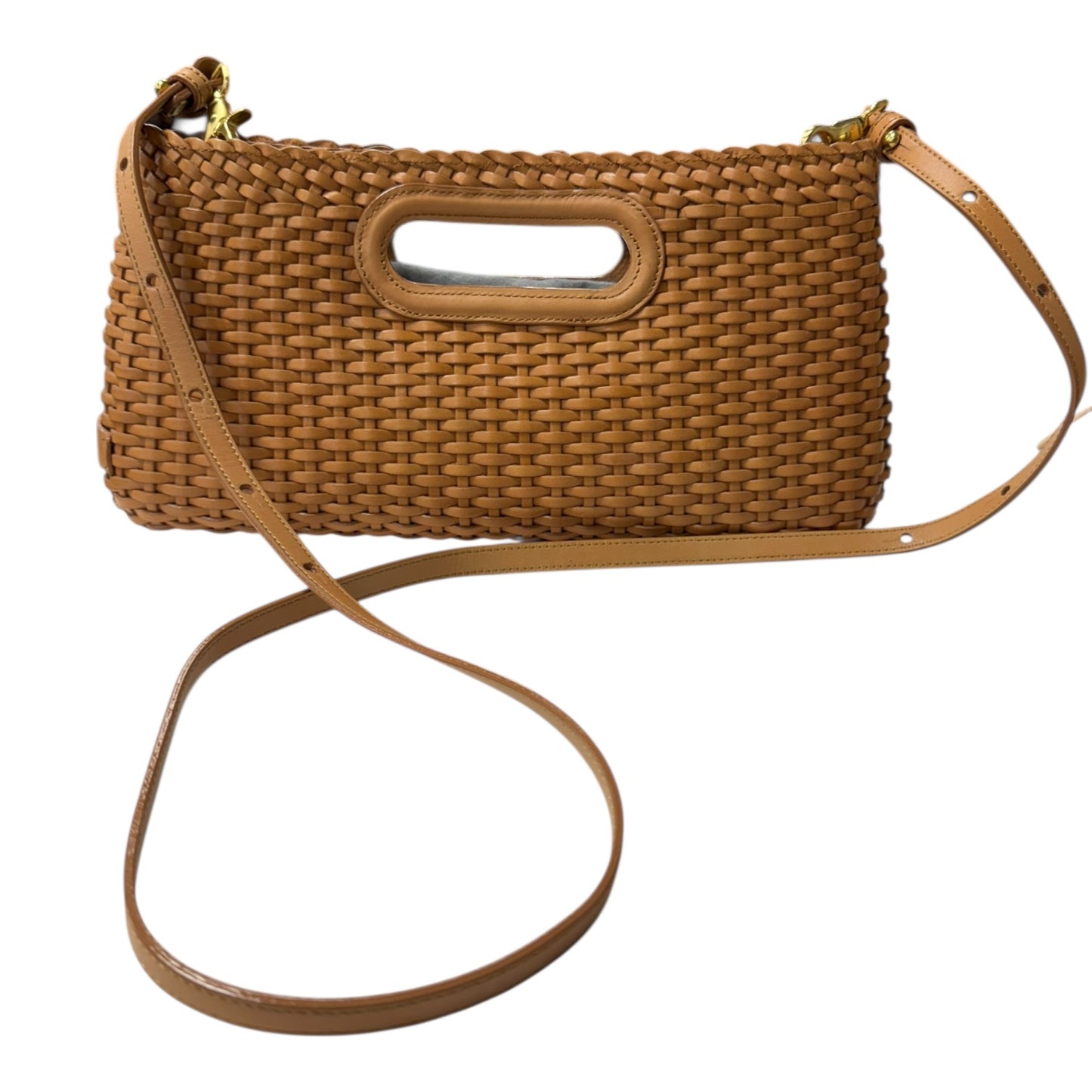 Crossbody Designer By Brahmin In Tan, Size:Medium