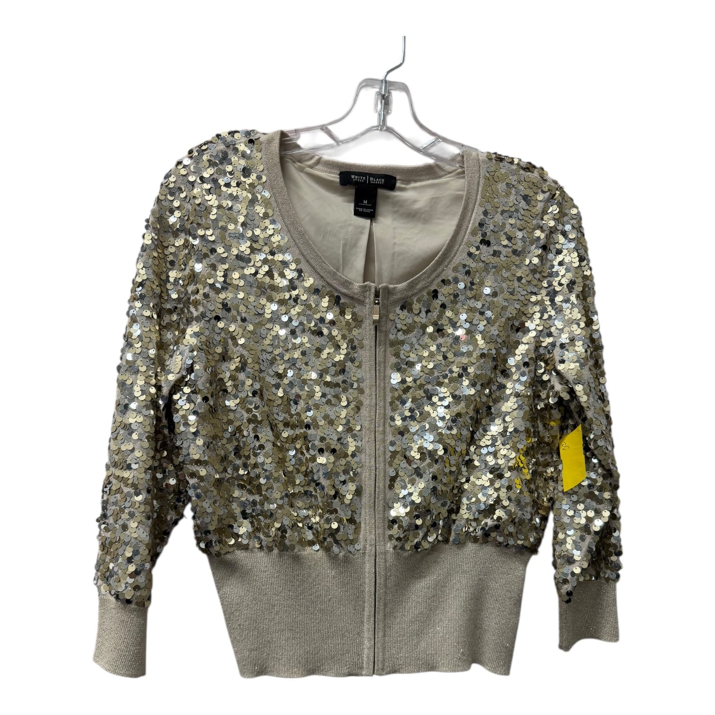 Cardigan By White House Black Market In Cream, Size:M