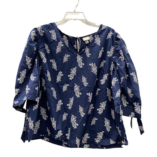 Top Ss By A New Day In Navy, Size:2X