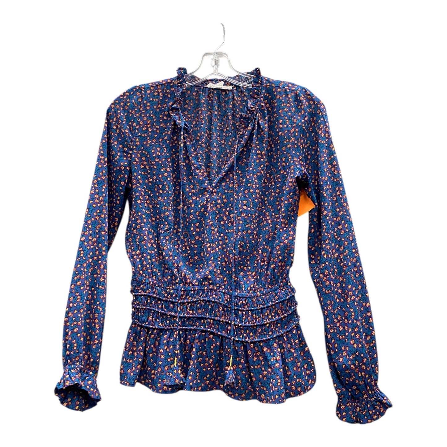 Top Ls By Socialite In Blue & Yellow, Size:Xs