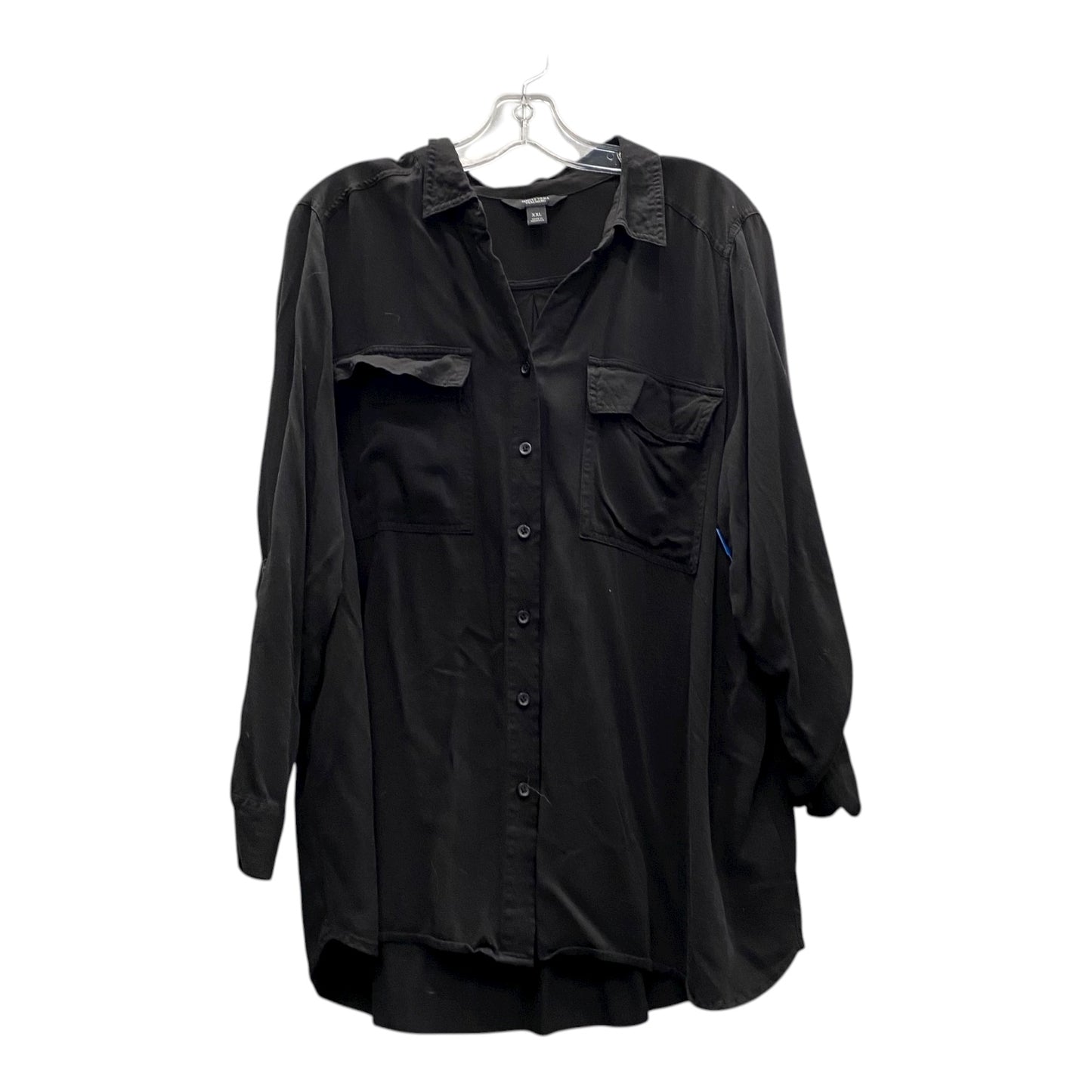 Top Ls By Simply Vera In Black, Size:1X