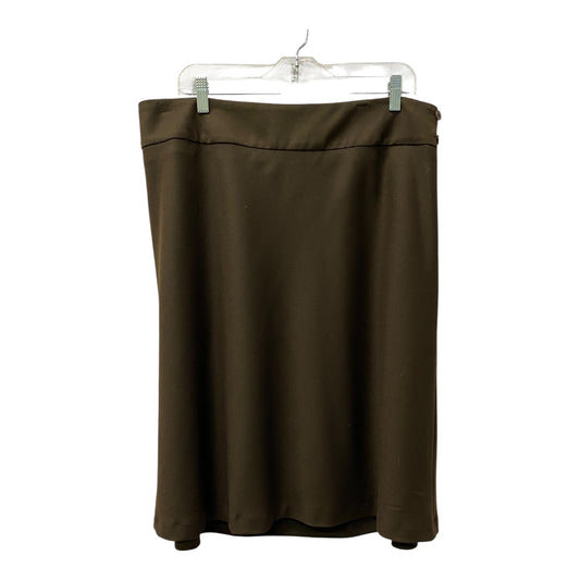 Skirt Midi By Talbots In Brown, Size:16