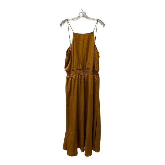 Dress Casual Maxi By Ann Taylor In Brown, Size:L