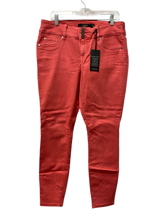 Jeans Skinny By Torrid In Red, Size:14
