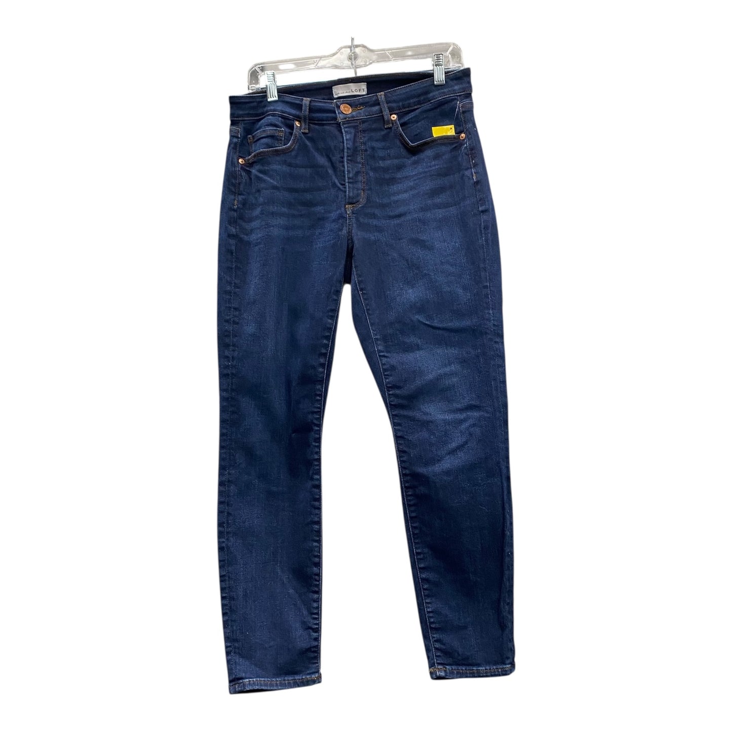 Jeans Skinny By Loft In Blue Denim, Size:8