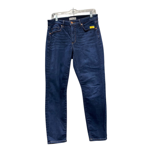Jeans Skinny By Loft In Blue Denim, Size:8