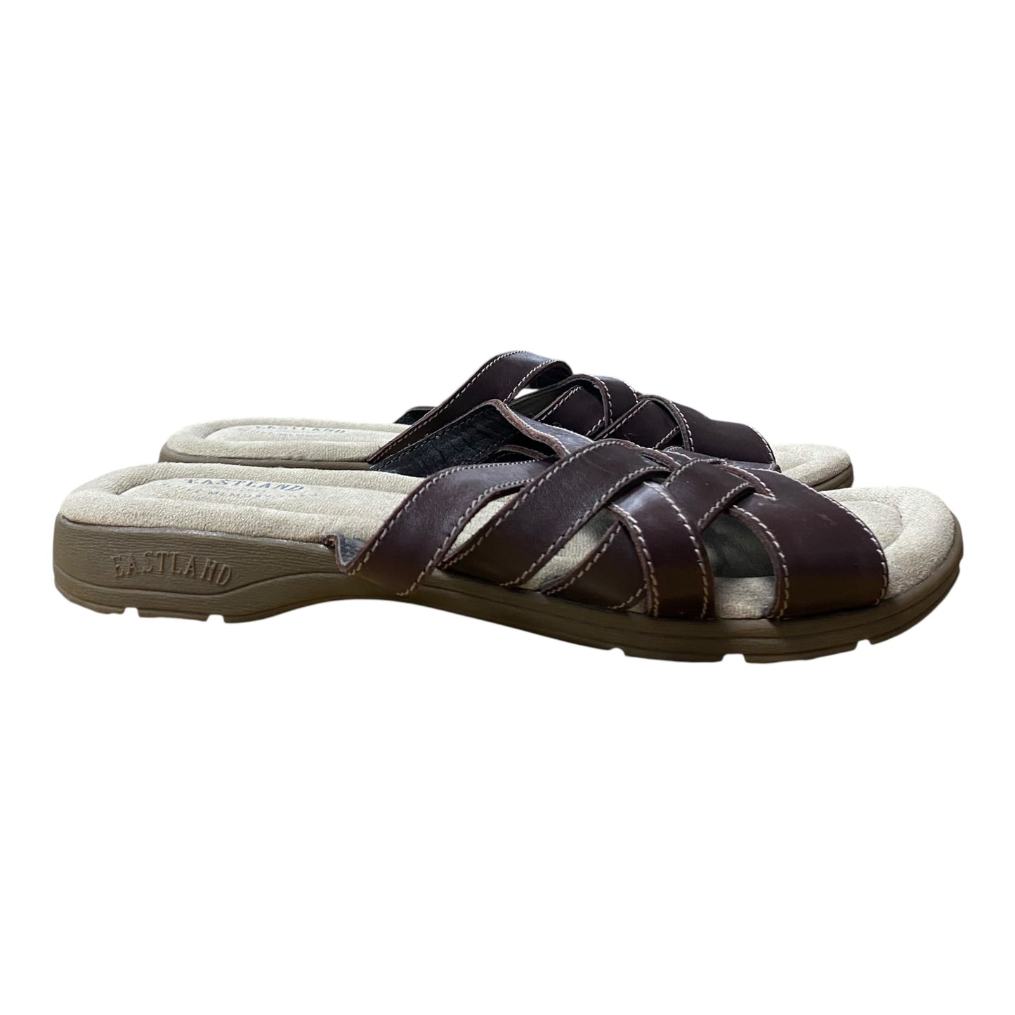 Sandals Flats By Eastland In Brown, Size:11