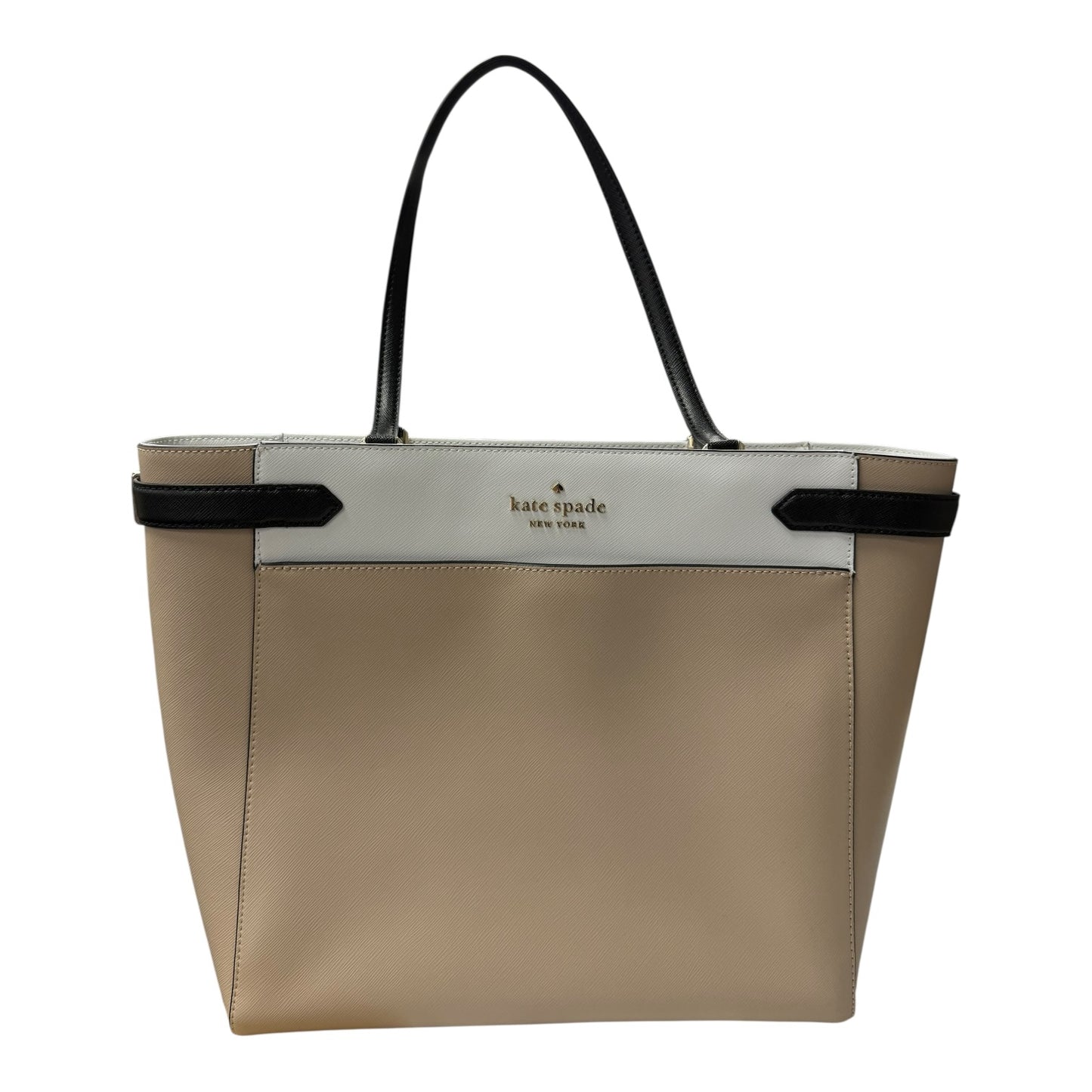 Handbag Designer By Kate Spade In Tan, Size:Large