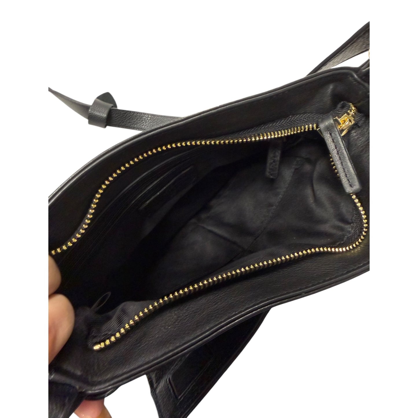 Crossbody Leather By Rachel Roy In Black, Size:Medium