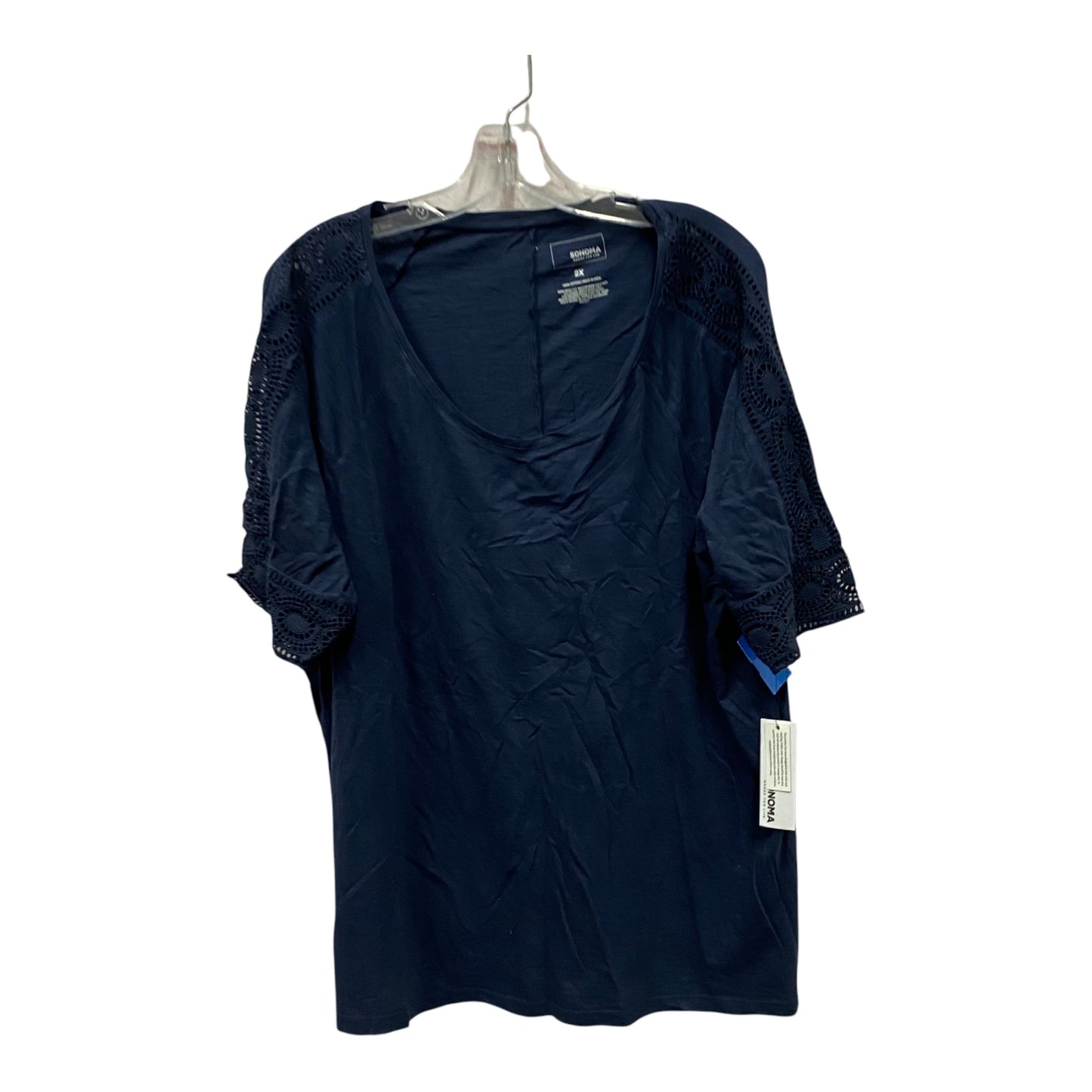 Top Ss Basic By Sonoma In Navy, Size:2X