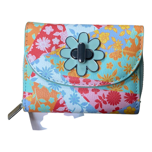 Wallet By Cme In Blue & Orange, Size:Small