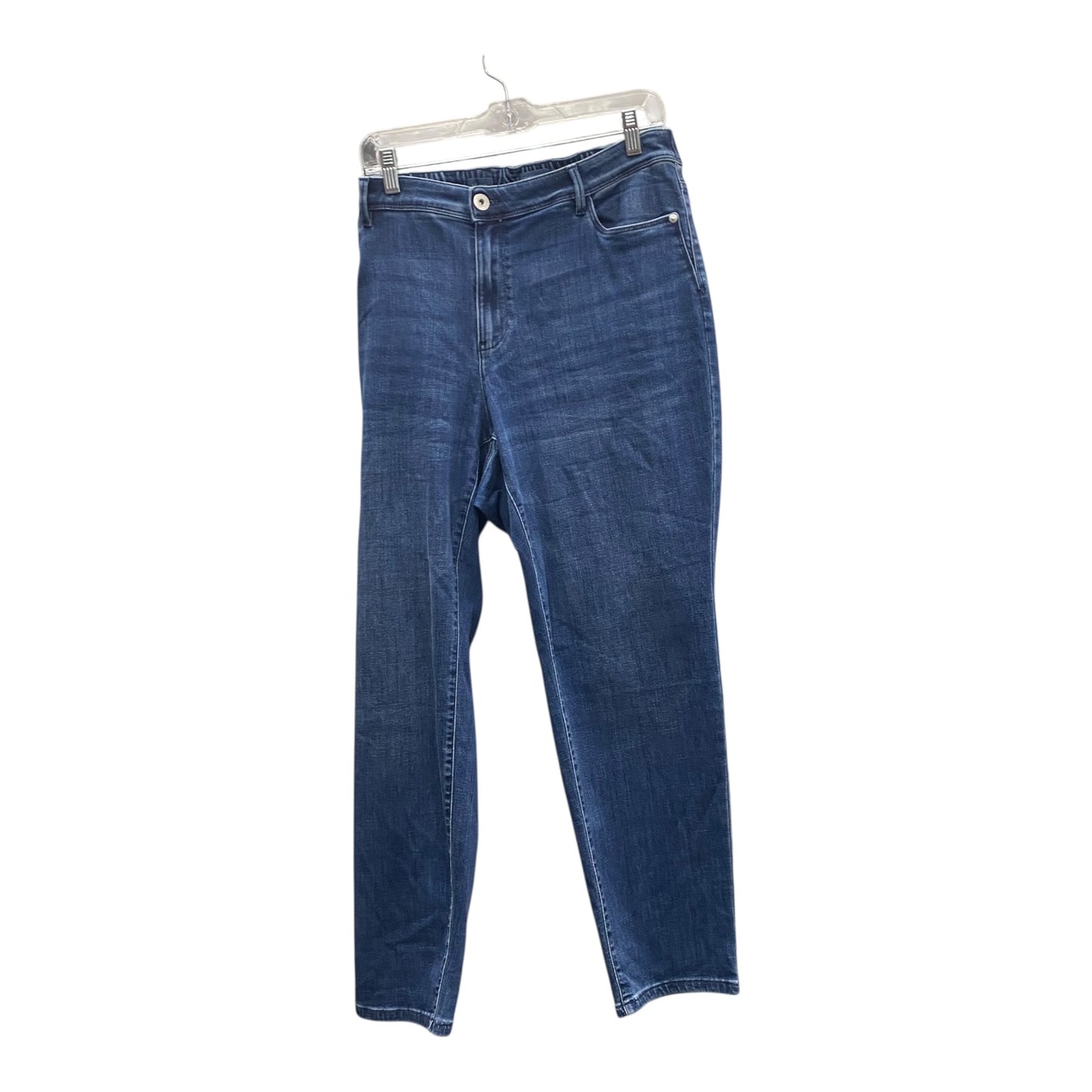 Jeans Straight By J. Jill In Blue Denim, Size:18