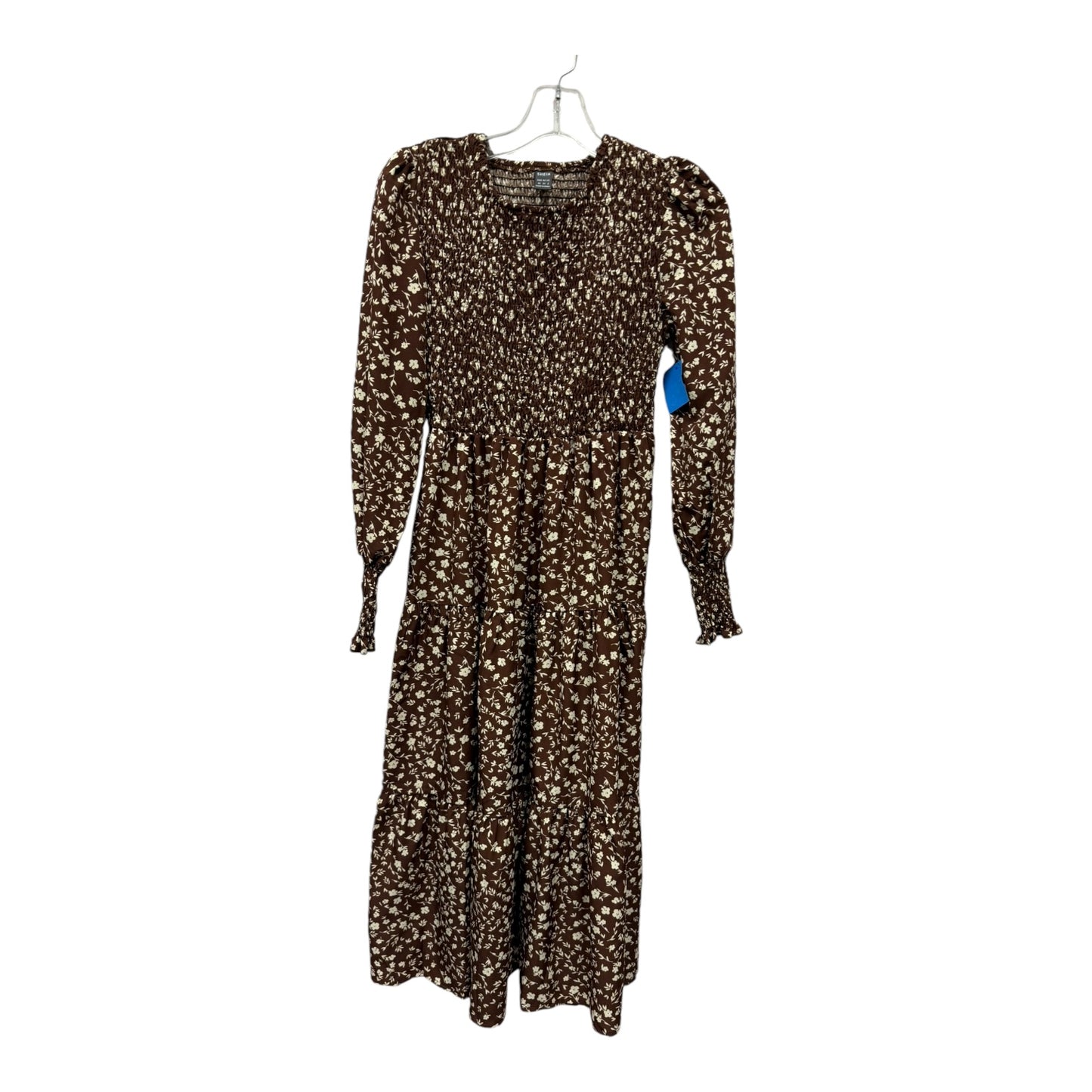 Dress Casual Maxi By Shein In Brown, Size:Xs