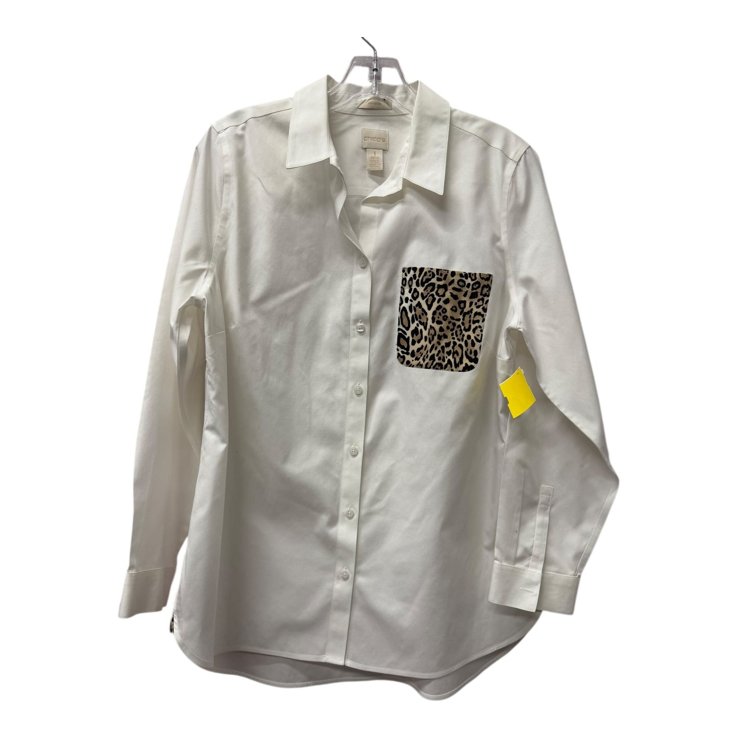 Blouse Ls By Chicos In White, Size:M