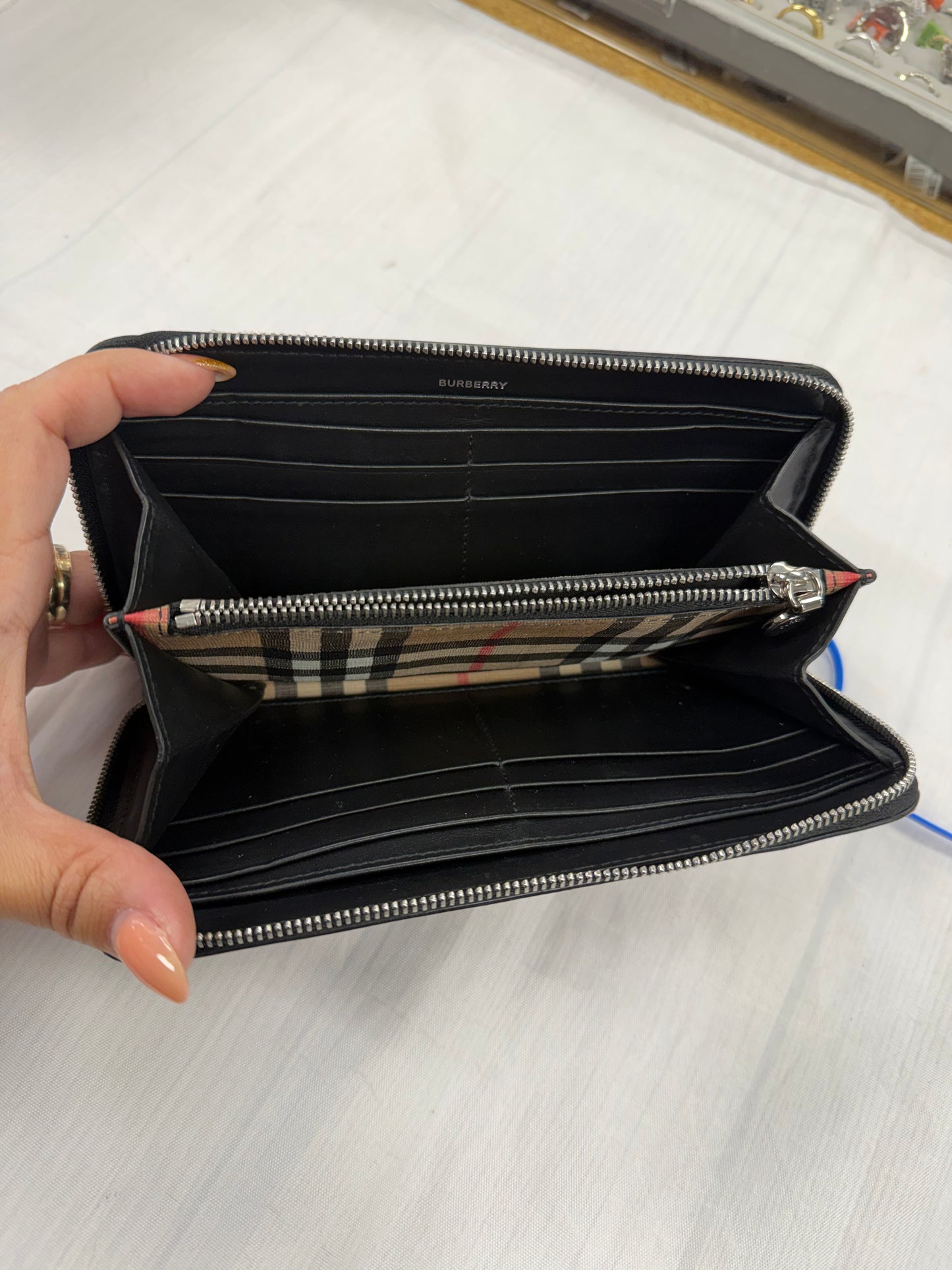 Wallet Luxury Designer By Burberry In Brown, Size:Medium