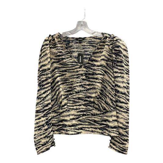 Top Ls By Express In Black & Tan, Size:M