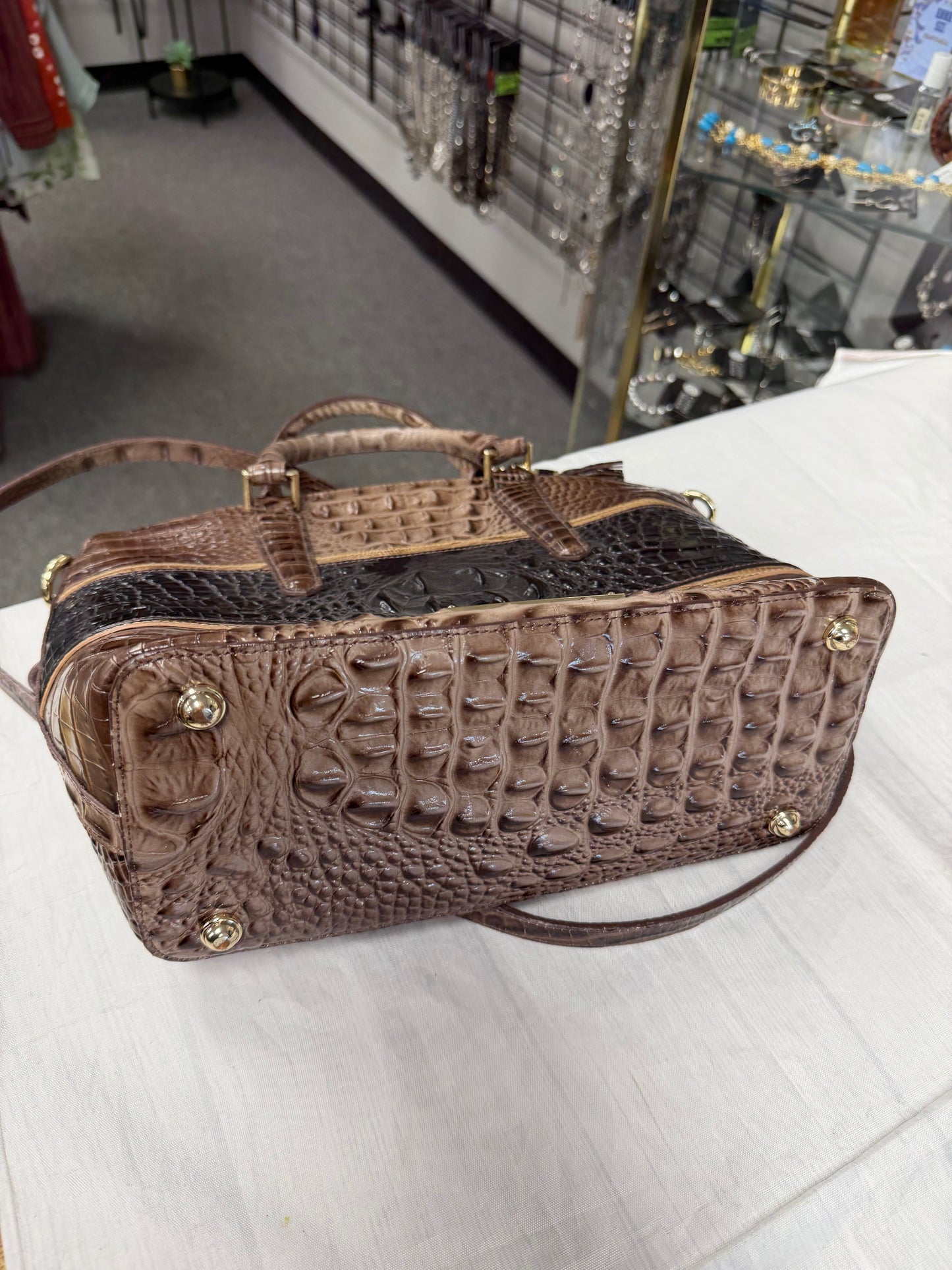 Handbag Designer By Brahmin In Brown, Size:Medium