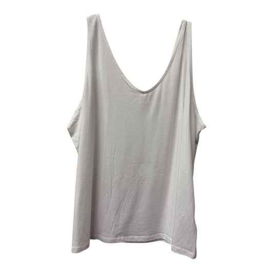 Top Sleeveless By Soft Surroundings In White, Size:3X