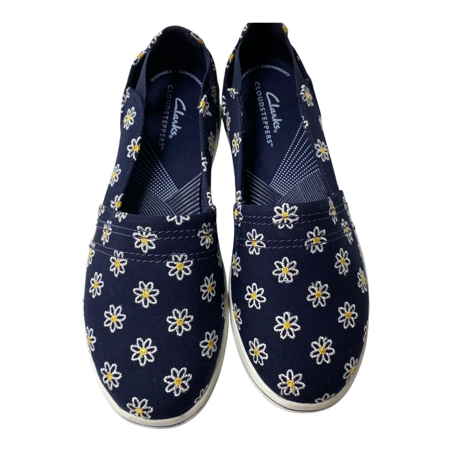 Shoes Flats By Clarks In Blue, Size:7.5