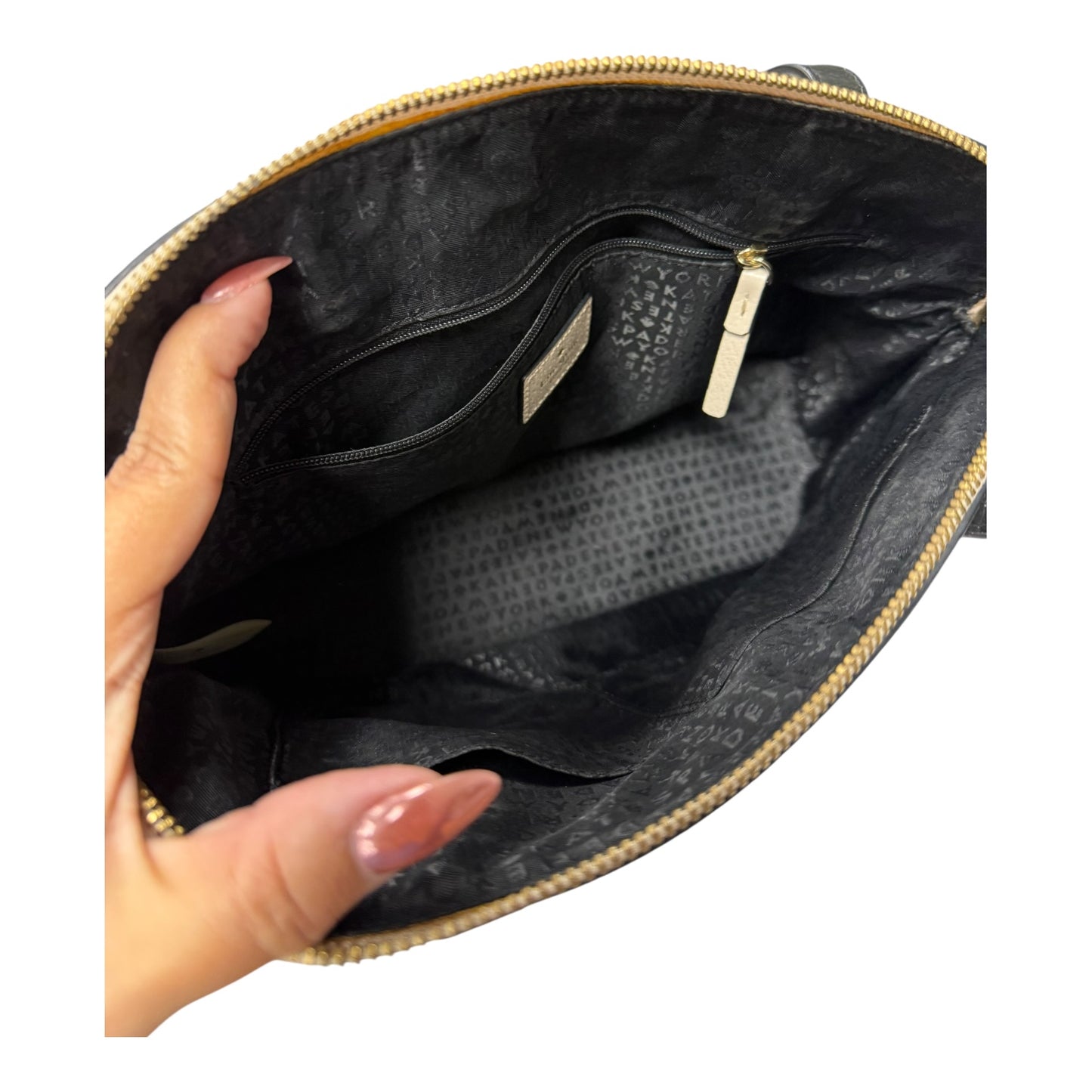 Handbag Designer By Kate Spade In Beige, Size:Medium
