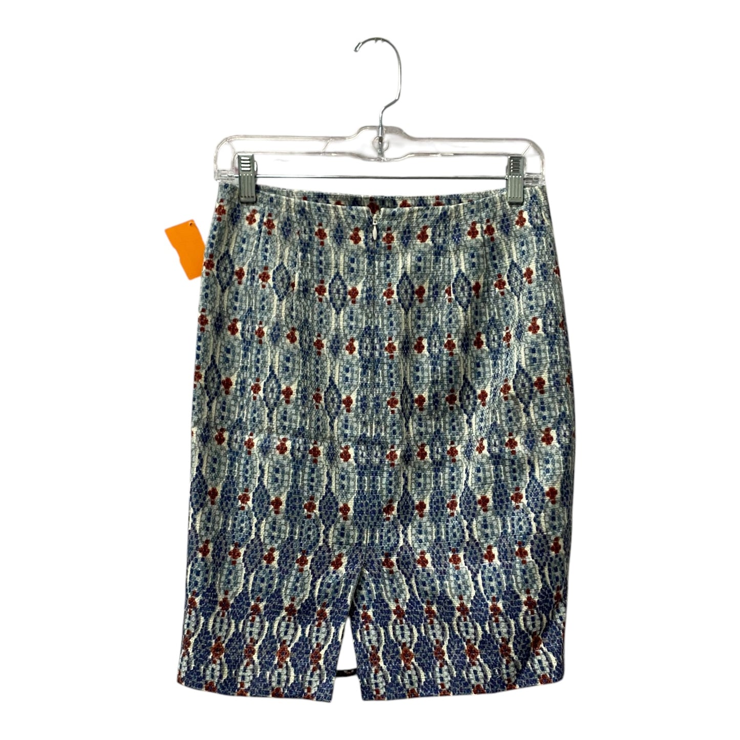 Skirt Mini & Short By Loft In Blue & White, Size:0