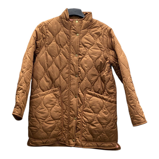 Coat Puffer & Quilted By J. Crew In Tan, Size:L