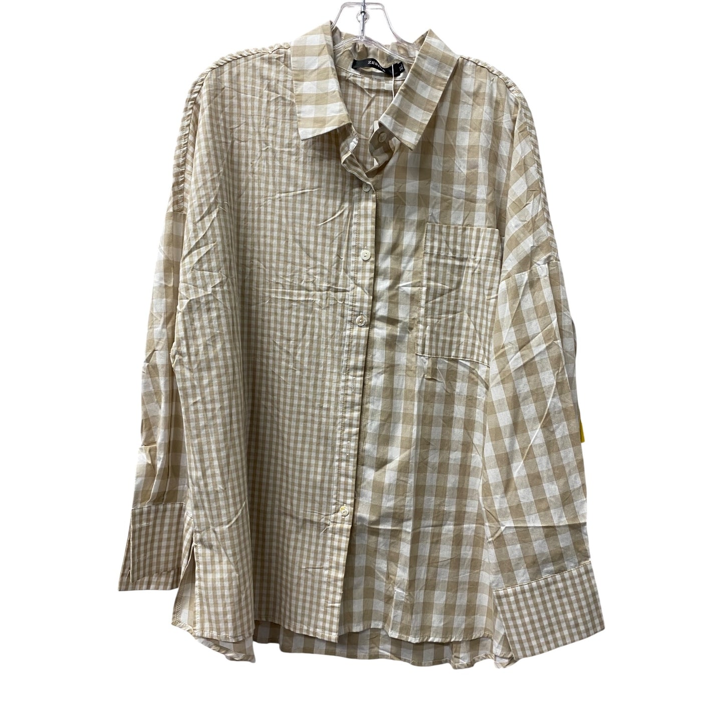Top Ls By Zesica In Beige, Size:Xl
