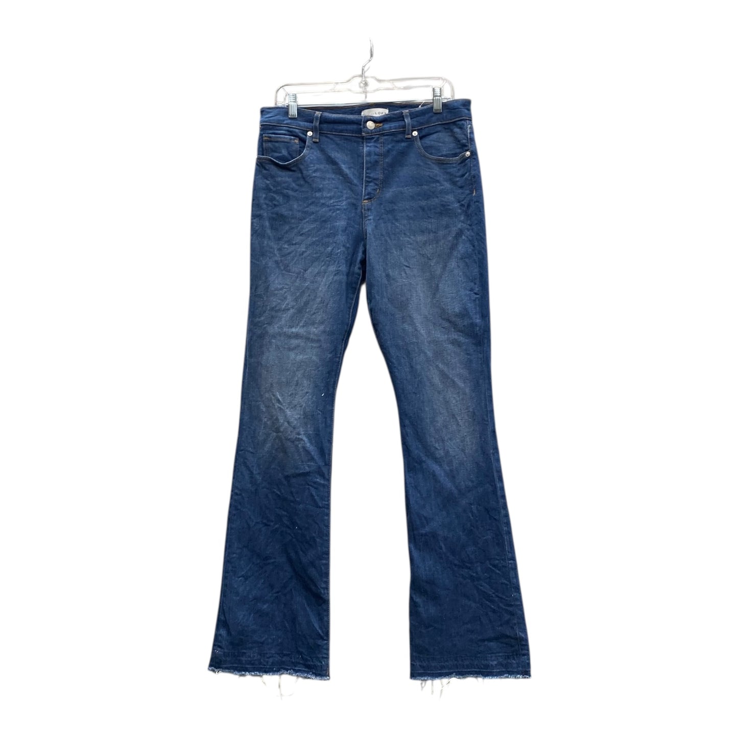 Jeans Wide Leg By Loft In Blue, Size:10