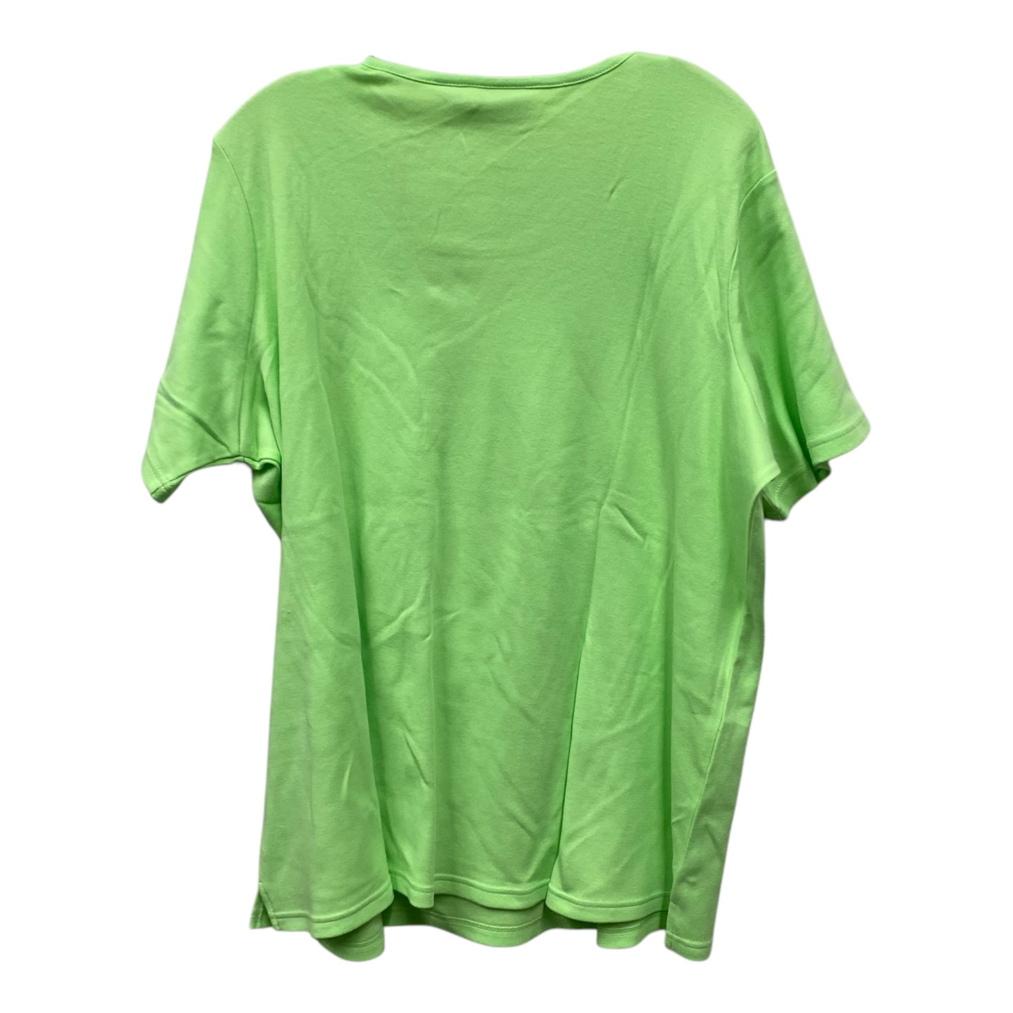 Top Ss Basic By Quaker Factory In Green, Size:1X