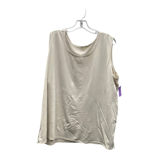 Tank Top By Susan Graver In Beige, Size:2X