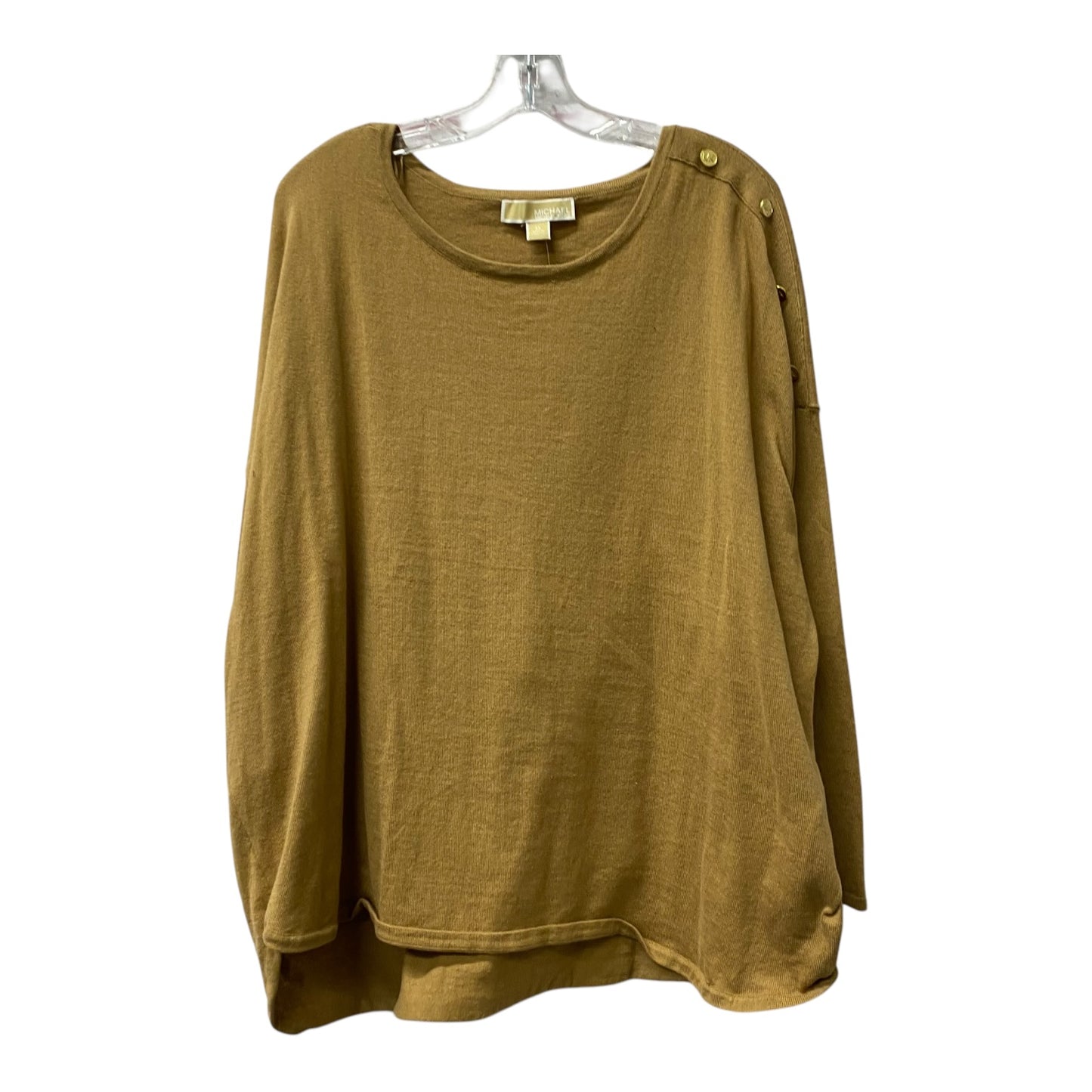 Top Ls By Michael By Michael Kors In Tan, Size:3X