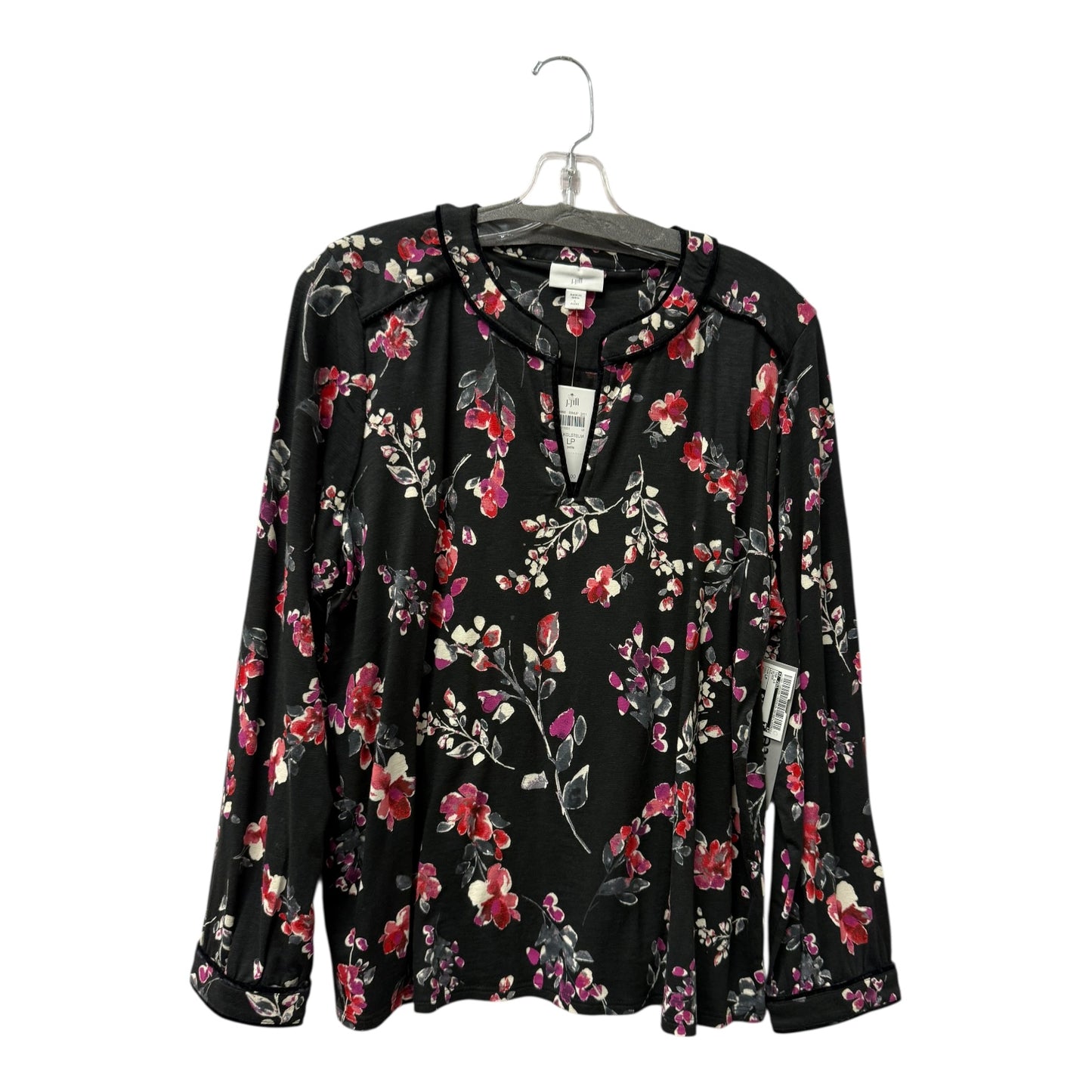 Top Ls By J. Jill In Black, Size:Lp