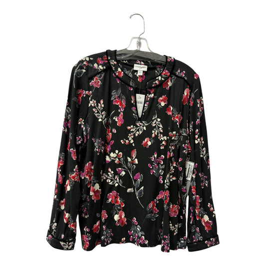 Top Ls By J. Jill In Black, Size:Lp