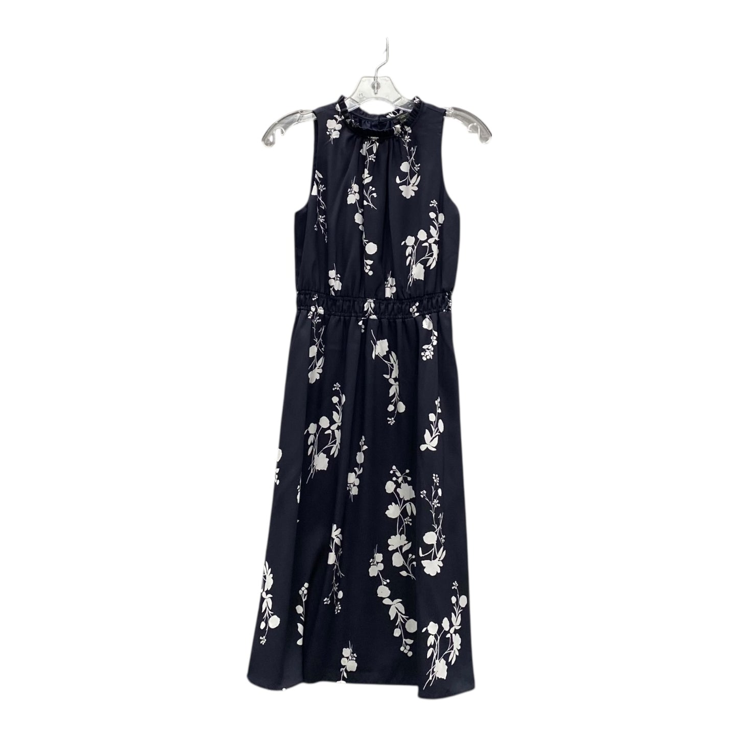 Dress Casual Midi By Ann Taylor In Blue, Size:Xsp