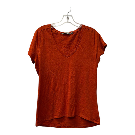 Athletic Top Ss By Athleta In Orange, Size:L