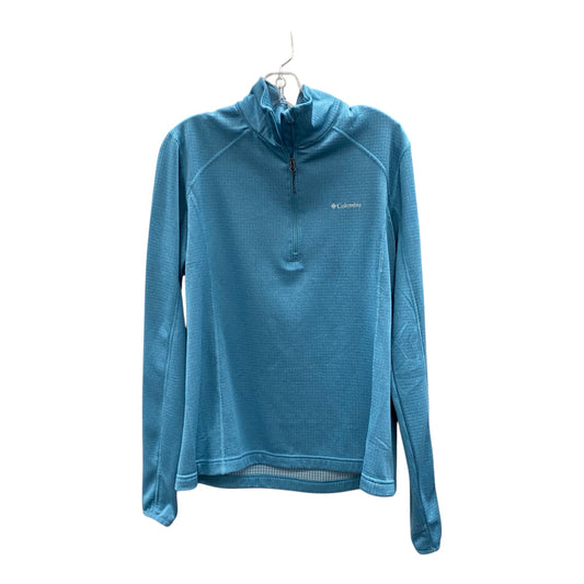 Athletic Top Ls Collar By Columbia In Blue, Size:L