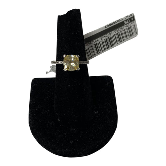 Ring Statement By Cme In Yellow, Size:8