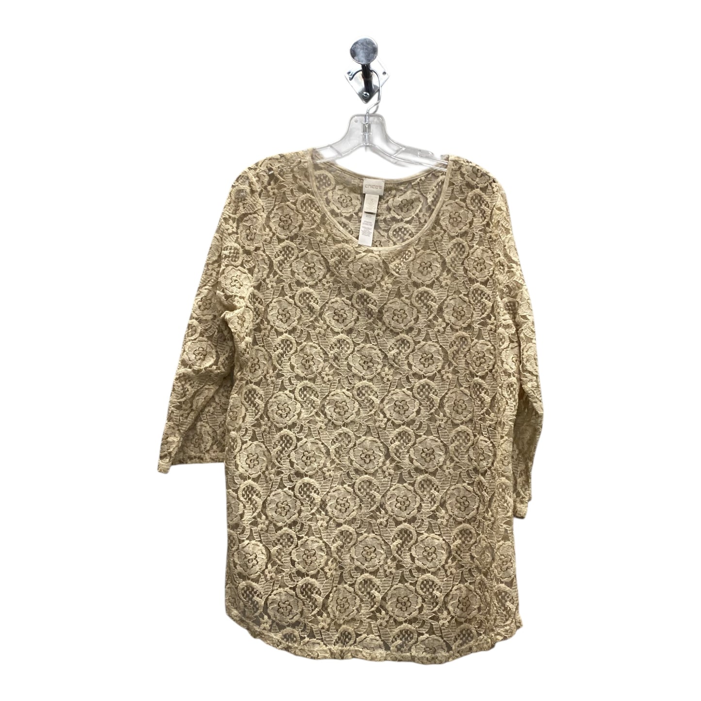 Top Ls By Chicos In Beige, Size:Xl