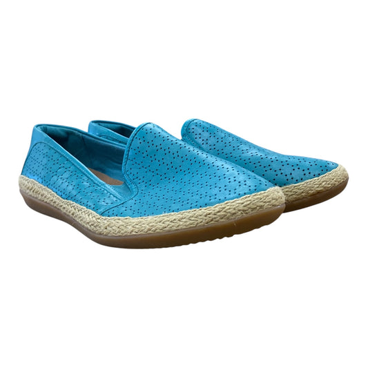 Shoes Flats By Clarks In Teal, Size:10