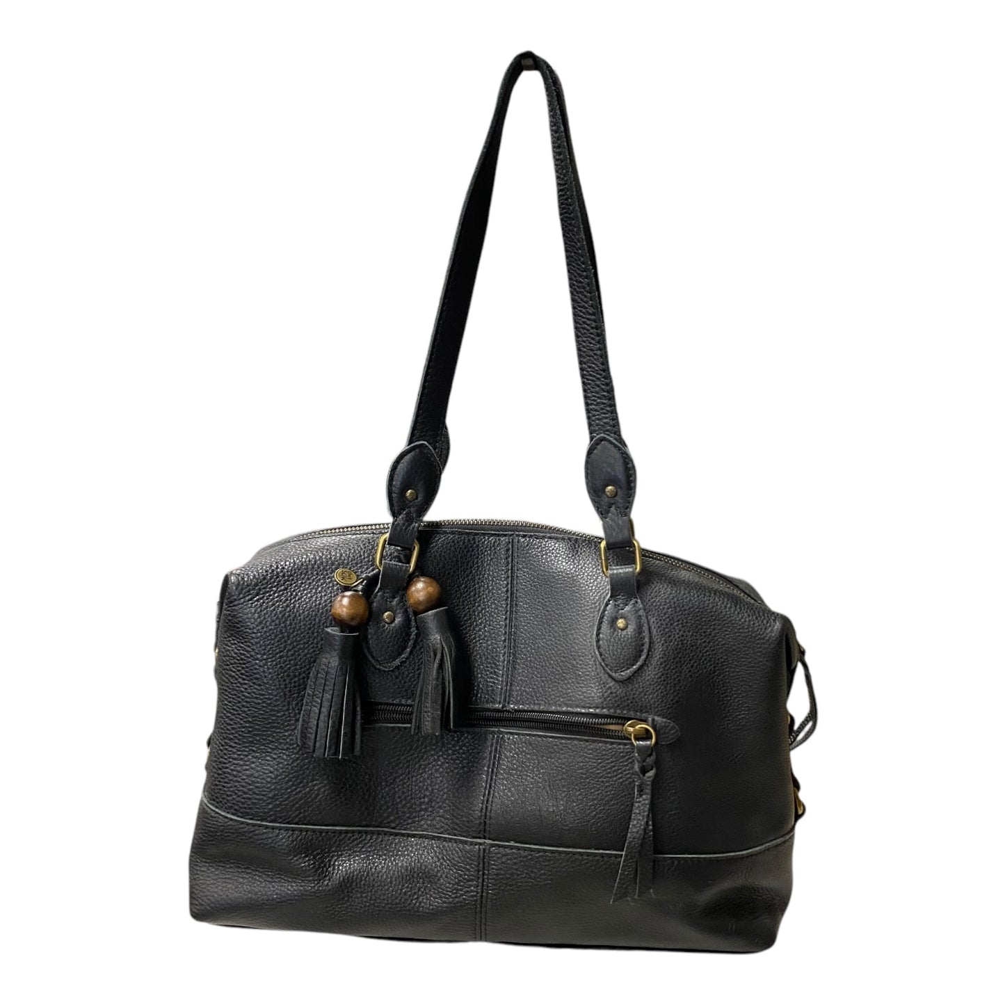 Handbag Leather By The Sak In Black, Size:Medium