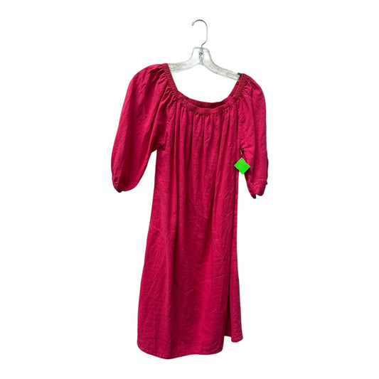 Dress Casual Short By Linen French  In Pink, Size:S