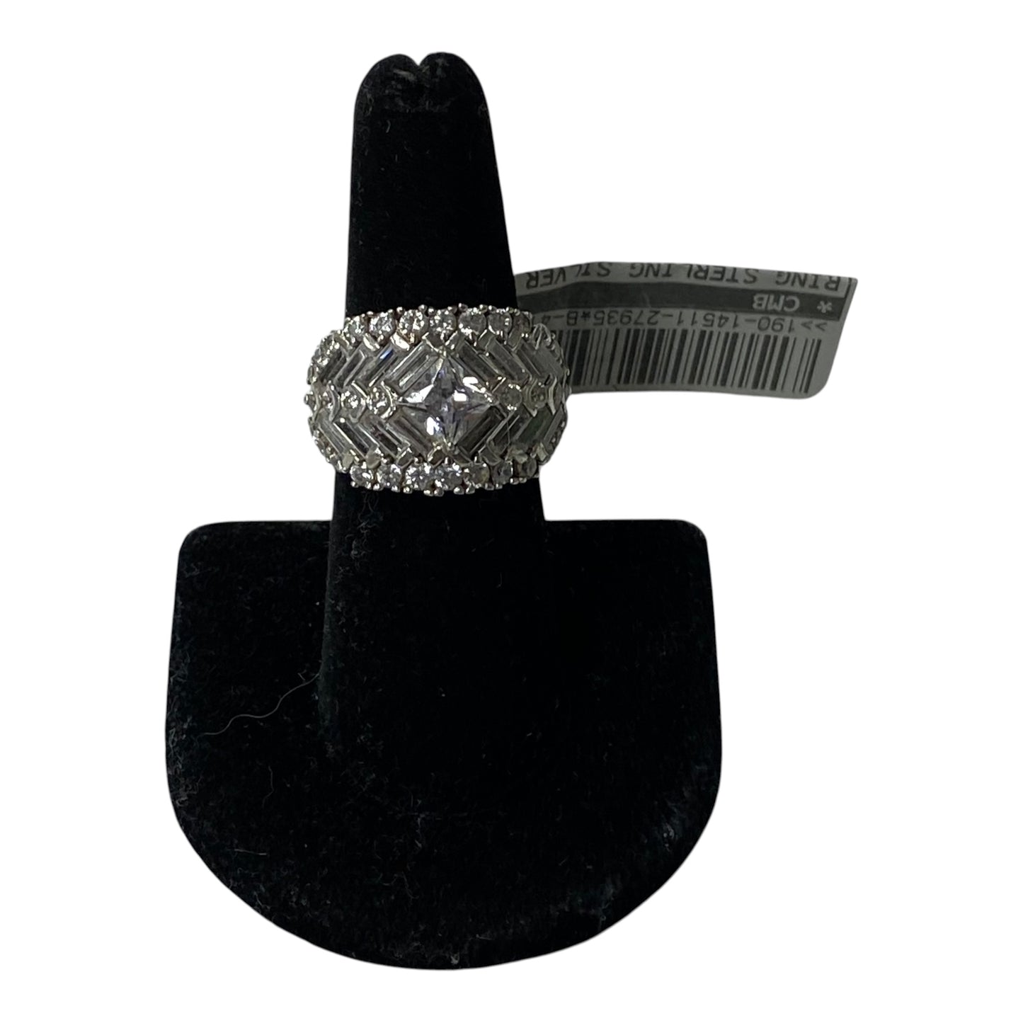 Ring Sterling Silver By Cmb In Silver, Size:7.5
